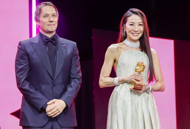 Sean Baker, Michelle Yeoh Golden Bear Award winner at the opening of the 76th Berlinale International Film Festival with the No Good Men Film Premiere on 12 02 2026 at the Berlinale Palast Berlin