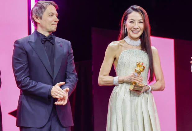 Sean Baker, Michelle Yeoh Golden Bear Award winner at the opening of the 76th Berlinale International Film Festival with the No Good Men Film Premiere on 12 02 2026 at the Berlinale Palast Berlin