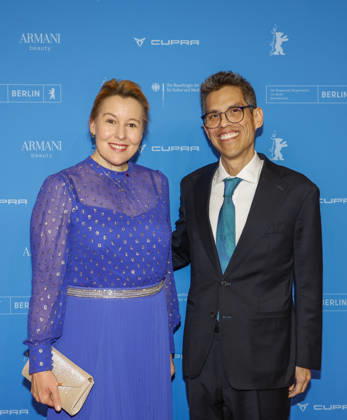 Franziska Giffey, S E Francisco Quiroga Ambassador of Mexico at the opening of the 76th Berlinale International Film Festival with the No Good Men Film Premiere on 12 02 2026 at the Berlinale Palast Berlin