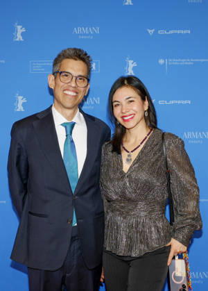 S E Francisco Quiroga Ambassador of Mexico with wife Cipactli Camero Cortís at the opening of the 76th Berlinale International Film Festival with the No Good Men Film Premiere on 12 02 2026 at the Berlinale Palast Berlin