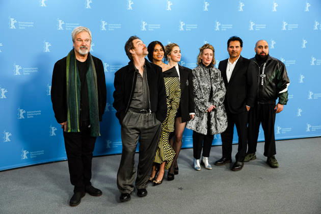 Berlin Berlinale, 76 Berlin International Film Festival 2026 Photo Call GOOD LUCK, HAVE FUN, DON™T DIE Gore Verbinski Director Director Sam Rockwell Actor Actor Zazie Beetz Actress Actor Haley Lu Richardson Actress Actor Tricia Tuttle Festival Director Michael Pena Ac Copyright: xEibner-Pressefoto RogerxBuerkex EP_RBE