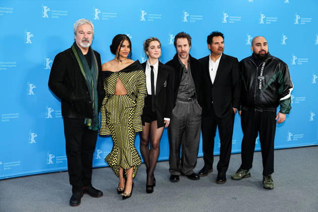 Berlin Berlinale, 76 Berlin International Film Festival 2026 Photo Call GOOD LUCK, HAVE FUN, DON™T DIE Gore Verbinski Director Director Sam Rockwell Actor Actor Zazie Beetz Actress Actor Haley Lu Richardson Actress Actor Tricia Tuttle Festival Director Michael Pena Ac Copyright: xEibner-Pressefoto RogerxBuerkex EP_RBE
