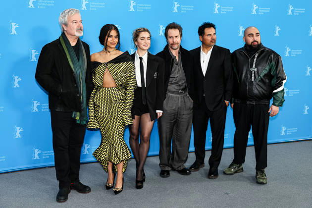 Berlin Berlinale, 76 Berlin International Film Festival 2026 Photo Call GOOD LUCK, HAVE FUN, DON™T DIE Gore Verbinski Director Director Sam Rockwell Actor Actor Zazie Beetz Actress Actor Haley Lu Richardson Actress Actor Tricia Tuttle Festival Director Michael Pena Ac Copyright: xEibner-Pressefoto RogerxBuerkex EP_RBE