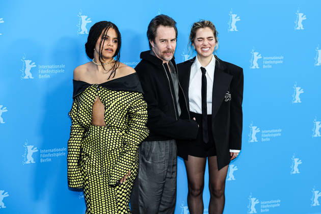 Berlin Berlinale, 76 Berlin International Film Festival 2026 Photo Call Fun shoot GOOD LUCK, HAVE FUN, DON™T DIE Sam Rockwell Actor Actor Zazie Beetz Actress Actor Haley Lu Richardson Actress Actor Berlinale, 76 Berlin International Film Festival 2026, 13 02 2026 Press Photo Roger Buerke Copyright: xEibner-Pressefoto RogerxBuerkex EP_RBE