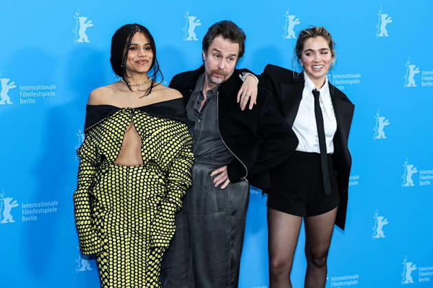 Berlin Berlinale, 76 Berlin International Film Festival 2026 Photo Call Fun shoot GOOD LUCK, HAVE FUN, DON™T DIE Sam Rockwell Actor Actor Zazie Beetz Actress Actor Haley Lu Richardson Actress Actor Berlinale, 76 Berlin International Film Festival 2026, 13 02 2026 Press Photo Roger Buerke Copyright: xEibner-Pressefoto RogerxBuerkex EP_RBE