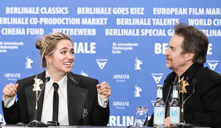 76th Berlinale International Film Festival Good Luck, Have Fun, Don t Die press conference at Grand Hyatt Hotel Featuring: Haley Lu Richardson, Sam Rockwell Where: Berlin, Germany When: 13 Feb 2026 Credit: Cover Images EDITORIAL USE ONLY. NOT FOR USE BY NEWSPAPERS BASED IN THE UK. Copyright: xx coverimg55465833