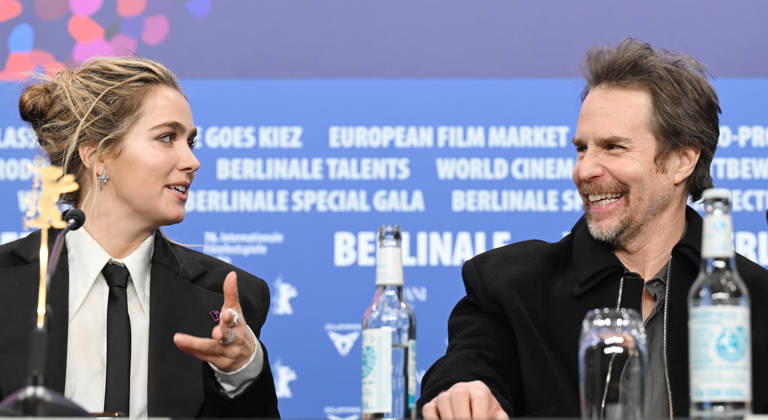 76th Berlinale International Film Festival Good Luck, Have Fun, Don t Die press conference at Grand Hyatt Hotel Featuring: Haley Lu Richardson, Sam Rockwell Where: Berlin, Germany When: 13 Feb 2026 Credit: Cover Images EDITORIAL USE ONLY. NOT FOR USE BY NEWSPAPERS BASED IN THE UK. Copyright: xx coverimg55465811