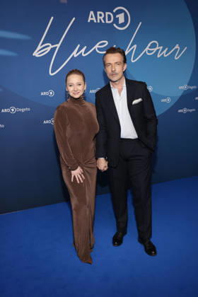 Anna Maria Muehe and Lucas Gregorowicz at the ARD Blue Hour as part of the 76 Berlinale on 13 02 2026 in Berlin ARD Blue Hour in Berlin