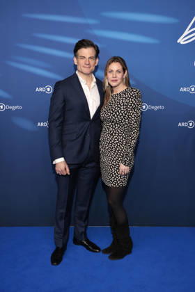 Torben Liebrecht and Felicitas Woll at the ARD Blue Hour as part of the 76 Berlinale on 13 02 2026 in Berlin ARD Blue Hour in Berlin