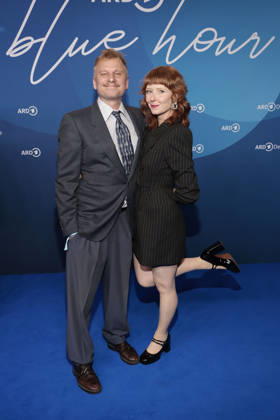 Robert Stadlober and Sarah Bauerett at the ARD Blue Hour as part of the 76 Berlinale on 13 02 2026 in Berlin ARD Blue Hour in Berlin