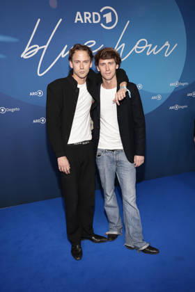 Oskar and Emil Belton at the ARD Blue Hour as part of the 76 Berlinale on 13 02 2026 in Berlin ARD Blue Hour in Berlin