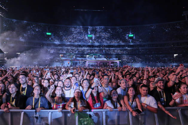 Buenos Aires, February 13, 2026 Puerto Rican singer Bad Bunny, performs his first show at the River Plate Stadium in Argentina during his tour, Debi tirar mas fotos UNAR AGENCY via Aton Chile, Buenos Aires Argentina Aton 1124844  Copyright: UNARxAGENCYxviaxAtonxChile