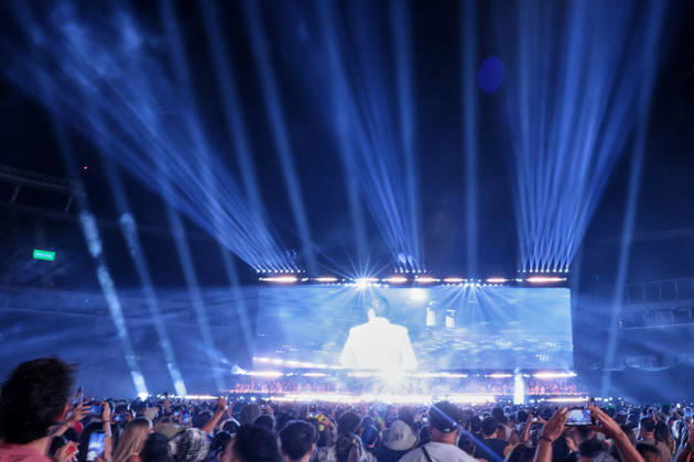 Buenos Aires, February 13, 2026 Puerto Rican singer Bad Bunny, performs his first show at the River Plate Stadium in Argentina during his tour, Debi tirar mas fotos UNAR AGENCY via Aton Chile, Buenos Aires Argentina Aton 1124845  Copyright: UNARxAGENCYxviaxAtonxChile