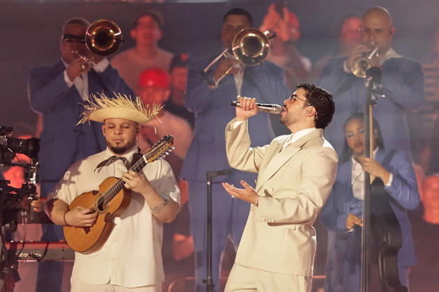 Buenos Aires, February 13, 2026 Puerto Rican singer Bad Bunny, performs his first show at the River Plate Stadium in Argentina during his tour, Debi tirar mas fotos UNAR AGENCY via Aton Chile, Buenos Aires Argentina Aton 1124848  Copyright: UNARxAGENCYxviaxAtonxChile