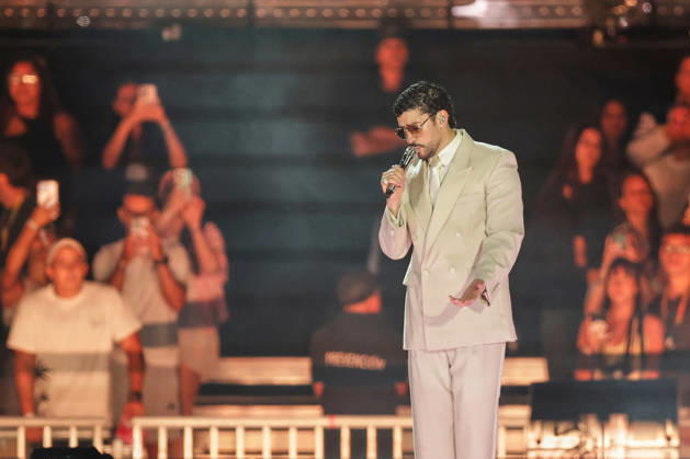 Buenos Aires, February 13, 2026 Puerto Rican singer Bad Bunny, performs his first show at the River Plate Stadium in Argentina during his tour, Debi tirar mas fotos UNAR AGENCY via Aton Chile, Buenos Aires Argentina Aton 1124853  Copyright: UNARxAGENCYxviaxAtonxChile