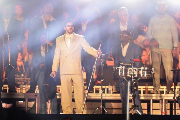 Buenos Aires, February 13, 2026 Puerto Rican singer Bad Bunny, performs his first show at the River Plate Stadium in Argentina during his tour, Debi tirar mas fotos UNAR AGENCY via Aton Chile, Buenos Aires Argentina Aton 1124855  Copyright: UNARxAGENCYxviaxAtonxChile