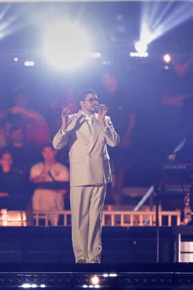 Buenos Aires, February 13, 2026 Puerto Rican singer Bad Bunny, performs his first show at River Plate Stadium in Argentina during his tour, Debi tirar mas fotos UNAR AGENCY via Aton Chile, Buenos Aires Argentina Aton 1124859  Copyright: UNARxAGENCYxviaxAtonxChile