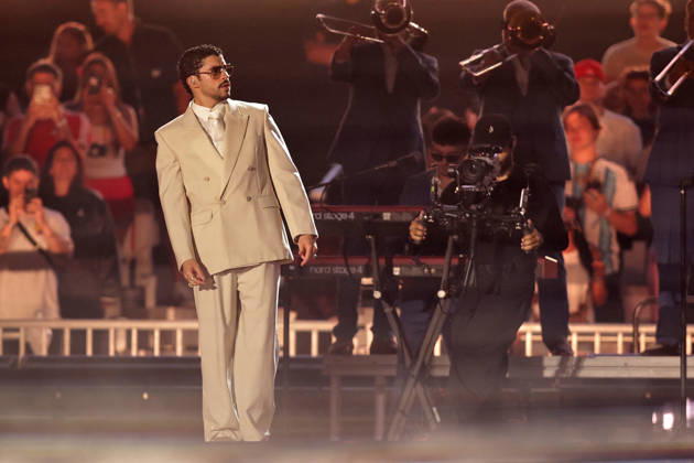 Buenos Aires, February 13, 2026 Puerto Rican singer Bad Bunny, performs his first show at the River Plate Stadium in Argentina during his tour, Debi tirar mas fotos UNAR AGENCY via Aton Chile, Buenos Aires Argentina Aton 1124862  Copyright: UNARxAGENCYxviaxAtonxChile