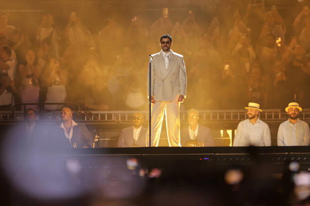 Buenos Aires, February 13, 2026 Puerto Rican singer Bad Bunny, performs his first show at the River Plate Stadium in Argentina during his tour, Debi tirar mas fotos UNAR AGENCY via Aton Chile, Buenos Aires Argentina Aton 1124866  Copyright: UNARxAGENCYxviaxAtonxChile