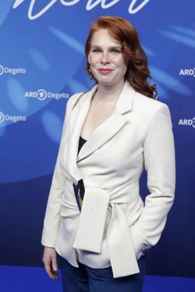 Henny Reents, at the ARD BLUE HOUR 2026, Party for the 76th Berlin International Film Festival, Berlinale, at the Telegraphenamt in Berlin, Red Carpet,
