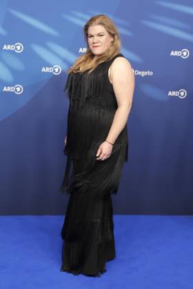 Stefanie Reinsperger, at the ARD BLUE HOUR 2026, Party for the 76th Berlin International Film Festival, Berlinale, at the Telegraphenamt in Berlin, Red Carpet,