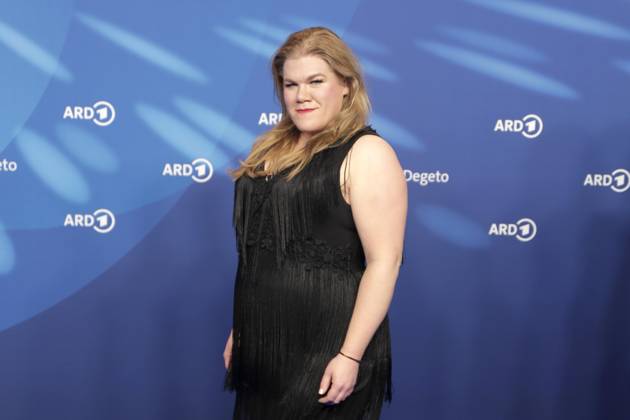 Stefanie Reinsperger, at the ARD BLUE HOUR 2026, Party for the 76th Berlin International Film Festival, Berlinale, at the Telegraphenamt in Berlin, Red Carpet,
