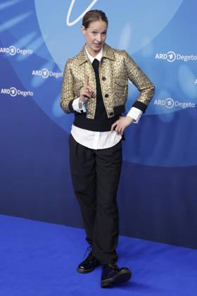 Lisa Bitter, at the ARD BLUE HOUR 2026, Party for the 76th Berlin International Film Festival, Berlinale, at the Telegraphenamt in Berlin, Red Carpet,