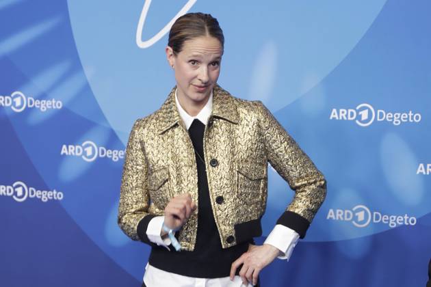 Lisa Bitter, at the ARD BLUE HOUR 2026, Party for the 76th Berlin International Film Festival, Berlinale, at the Telegraphenamt in Berlin, Red Carpet,