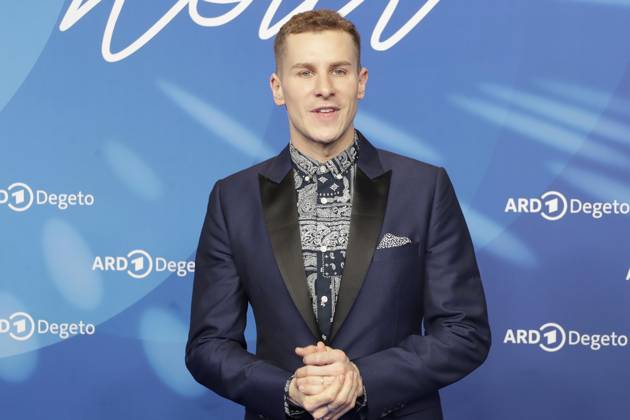 Lucas Sauer, at the ARD BLUE HOUR 2026, party for the 76th Berlin International Film Festival, Berlinale, at the Telegraphenamt in Berlin, red carpet,
