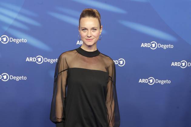 Anna Unterberger, at the ARD BLUE HOUR 2026, party for the 76th Berlin International Film Festival, Berlinale, at the Telegraphenamt in Berlin, red carpet,