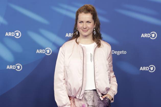 Cornelia Groeschel, at the ARD BLUE HOUR 2026, Party for the 76th Berlin International Film Festival, Berlinale, at the Telegraphenamt in Berlin, Red Carpet,