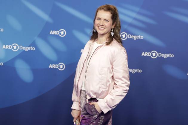 Cornelia Groeschel, at the ARD BLUE HOUR 2026, Party for the 76th Berlin International Film Festival, Berlinale, at the Telegraphenamt in Berlin, Red Carpet,