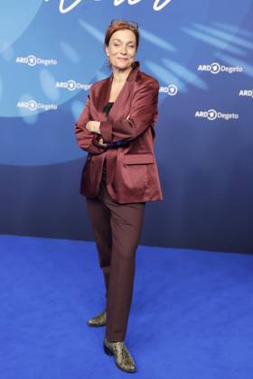 Aglaia Szyszkowitz, at the ARD BLUE HOUR 2026, Party for the 76th Berlin International Film Festival, Berlinale, at the Telegraphenamt in Berlin, Red Carpet,