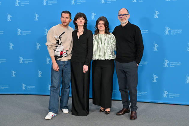 76th Berlin Film Festival Photocall Heysel 85 Matteo Simoni, Violet Braeckman, Teodora Ana Mihai, Hans Everaert attending the photocall of the movie Heysel 85 during 76th Berlin International Film Festival in Berlin, Germany on 14 February 2026. Photo by Julien Reynaud APS-Medias ABACAPRESS.COM Berlin  Copyright: xReynaudxJulien APS-Medias ABACAx