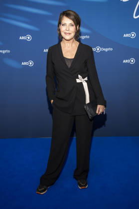 Janina Hartwig as a guest on the blue carpet at the ARD Blue Hour 2026 at the Berlinale 2026 at Hotel Telegraphenamt on Friday, February 13, 2026 in Berlin Berlin Germany