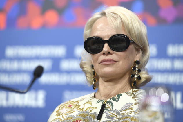 Pamela Anderson at the press conference for the feature film Rosebush Pruning at the Berlinale 2026 76 Berlin International Film Festival at the Hotel Grand Hyatt Berlin, 14 02 2026 Foto:xC.xNiehausx xFuturexImagex pruning_6267