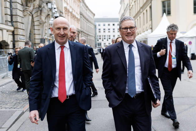Prime Minister Keir Starmer attends Munich Security Conference 14 02 2026. Munich, Germany. Prime Minister Keir Starmer and Defence Secretary John Healey walk through Munich as they attend Munich Security Conference., Credit:Simon Dawson Avalon Germany, Munich  Copyright: xSimonxDawsonx xAvalonx 1074990277