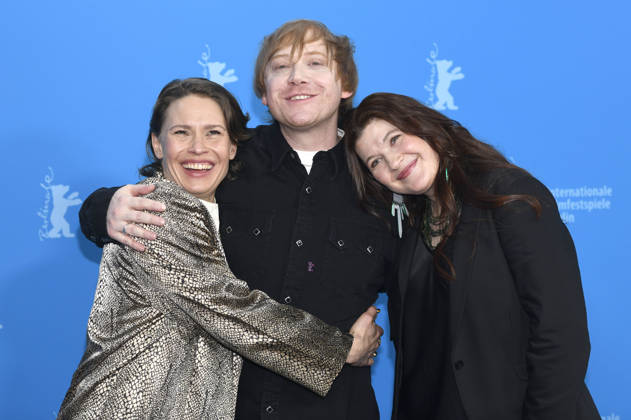 Seidi Haarla, Rupert Grint and Hanna Bergholm at the photocall for the feature film Yön lapsi Nightborn at the Berlinale 2026 76 Berlin International Film Festival at the Hotel Grand Hyatt Berlin, 14 02 2026 Foto:xC.xNiehausx xFuturexImagex nightborn_6206