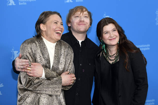 Seidi Haarla, Rupert Grint and Hanna Bergholm at the photocall for the feature film Yön lapsi Nightborn at the Berlinale 2026 76 Berlin International Film Festival at the Hotel Grand Hyatt Berlin, 14 02 2026 Foto:xC.xNiehausx xFuturexImagex nightborn_6207