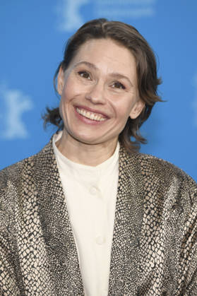 Seidi Haarla at the photocall for the feature film Yön lapsi Nightborn at the Berlinale 2026 76 Berlin International Film Festival at the Hotel Grand Hyatt Berlin, 14 02 2026 Foto:xC.xNiehausx xFuturexImagex nightborn_6214