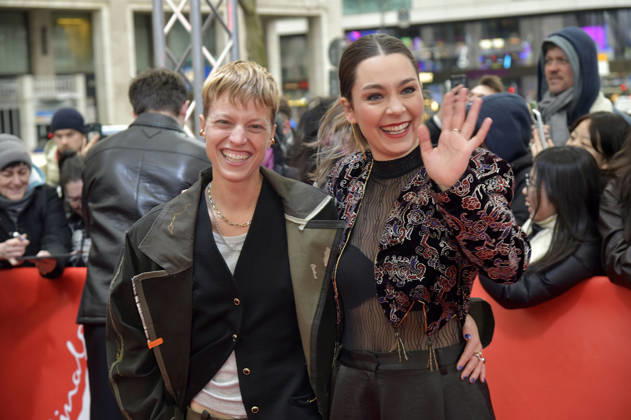 Sylvaine Faligant and Anna Roller at the premiere of the feature film Allegro Pastell at the Berlinale 2026 76 Berlin International Film Festival at the Zoo Palast Berlin, 14 02 2026 Foto:xM.xBehrensx xFuturexImagex allegro_6221