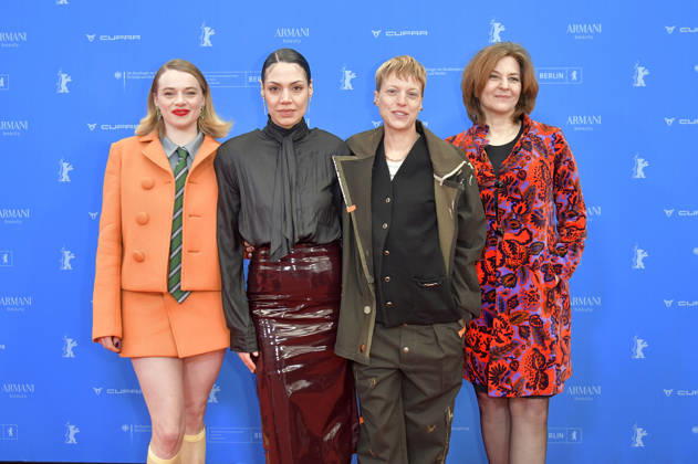Luna Wedler, Haley Louise Jones, Sylvaine Faligant and Martina Gedeck at the premiere of the feature film Allegro Pastell at the Berlinale 2026 76 Berlin International Film Festival at the Zoo Palast Berlin, 14 02 2026 Foto:xM.xBehrensx xFuturexImagex allegro_6228