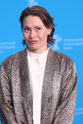 February 14, 2026, Berlin, Germany: Seidi Haarla poses at the photocall of YoÂ¶n Lapsi (Nightborn) during the 76th Berlinale International Film Festival at Hotel Hyatt in Berlin, Germany, on 14 February 2026. Photo: Berlin Germany - ZUMAm179 20260214_zep_m179_028 Copyright: xAlecxMichaelx