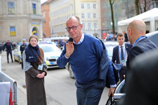 Federal Chancellor Friedrich Merz arriving at the Munich Security Conference on February 13, 2026 Federal Chancellor Friedrich Merz arriving at the Munich Security Conference on February 13, 2026 Munich Bavaria Germany
