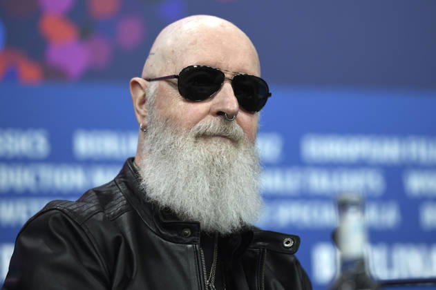 Rob Halford at the press conference for the documentary The Ballad of Judas Priest at the Berlinale 2026 76 Berlin International Film Festival at the Hotel Grand Hyatt Berlin, 15 02 2026 Foto:xC.xNiehausx xFuturexImagex priest_6268