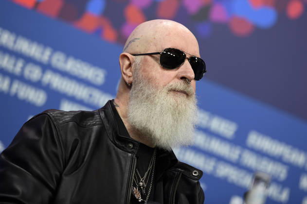 Rob Halford at the press conference for the documentary The Ballad of Judas Priest at the Berlinale 2026 76 Berlin International Film Festival at the Hotel Grand Hyatt Berlin, 15 02 2026 Foto:xC.xNiehausx xFuturexImagex priest_6270