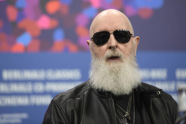 Rob Halford at the press conference for the documentary The Ballad of Judas Priest at the Berlinale 2026 76 Berlin International Film Festival at the Hotel Grand Hyatt Berlin, 15 02 2026 Foto:xC.xNiehausx xFuturexImagex priest_6272