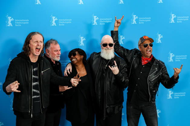 Berlinale, 76 Berlin International Film Festival 2026 Photo Call THE BALLAD OF JUDAS PRIEST Sam Dunn Director Director Scot McFadyen Rob Halford Protagonist Tom Morello Director Director Berlinale, 76 Berlin International Film Festival 2026, 15 02 2026 Copyright: xEibner-Pressefoto RogerxBuerkex EP_RBE