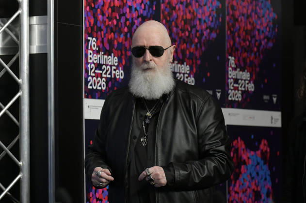 Rob Halford at the press conference for the documentary The Ballad of Judas Priest at the Berlinale 2026 76 Berlin International Film Festival at the Hotel Grand Hyatt Berlin, 15 02 2026 Foto:xM.xBehrensx xFuturexImagex priest_6279