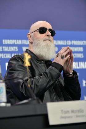 Rob Halford at the press conference for the documentary The Ballad of Judas Priest at the Berlinale 2026 76 Berlin International Film Festival at the Hotel Grand Hyatt Berlin, 15 02 2026 Foto:xM.xBehrensx xFuturexImagex priest_6293